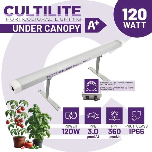 Cultilite 120W Under Canopy 3,0 µmol/J - suplementacyjne światło LED do roślin