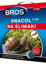Bros Snacol Granulat Na Ślimaki 05Gb 3Kg - zwalczanie ślimaków w uprawie roślin