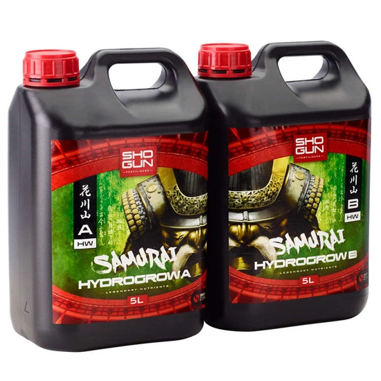 Nawóz Shogun Fertilisers Samurai Hydro Grow Hard Water 2x5L (A&B) - na wzrost do hydroponiki | Woda twarda