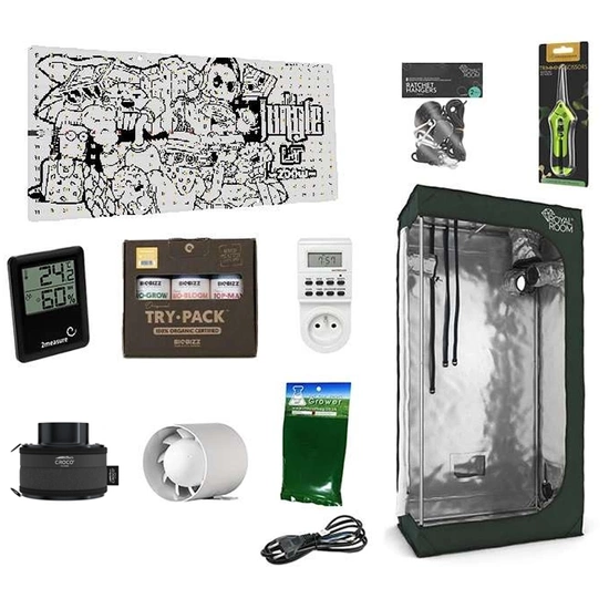Growbox Zestaw RoyalRoom 80x40x160 +  Lampa Grow The Jungle The Jackson Lite 200w LED