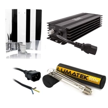 Zestaw HPS 600W zasilacz elektroniczny LUMII BLACK + Lumatek Dual 600W 90tys lm !! + Odbłyśnik + kabel 2,5m