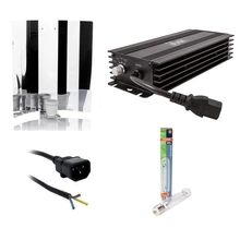 Zestaw HPS 600W zasilacz elektroniczny LUMII BLACK + Osram PlantaStar DUAL 600W + Odbłyśnik + kabel 2,5m