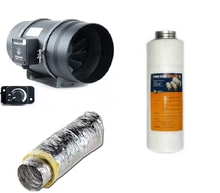 Zestaw wentylacyjny GOOD FAN 200mm 1400m3/h + Prima Klima 1150-1650m3/h + przewód izolowany
