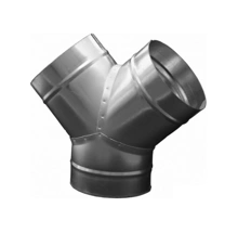 Trójnik "Y" do wentylacji z kołnierzem 200mm - do systemu wentylacyjnego