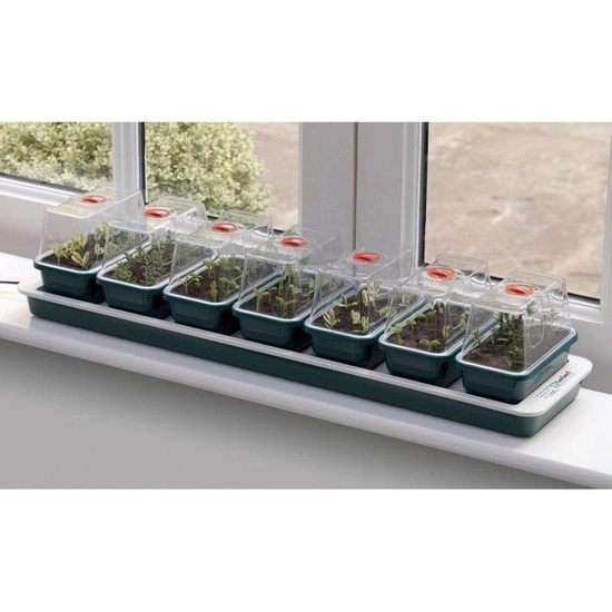 Propagator elektryczny podgrzewany 7 mini tacek 76x18,5xh15cm Garland