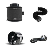 Zestaw wentylacyjny Axial Turbo 125mm + filtr Croco 160-240m3/h