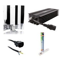 Zestaw HPS 400W: zasilacz elektroniczny LUMII BLACK  + Osram PlantaStar DUAL 400W + Odbłyśnik + kabel 2,5m