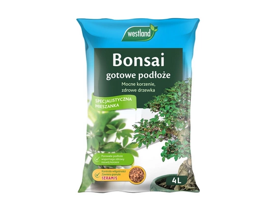 Westland podłoże ziemia do Bonsai 4L - mieszanka do drzewek bonzai z dodatkiem Seramis