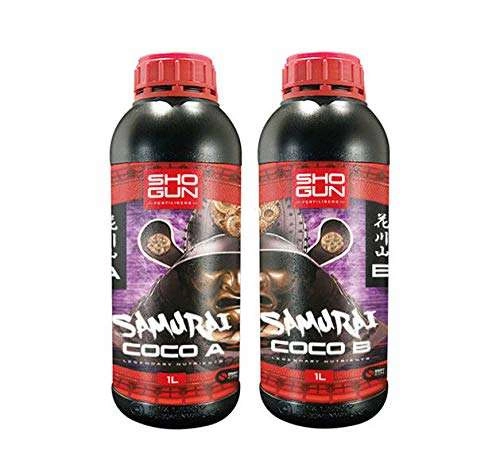 Nawóz Shogun Fertilisers Samurai Coco 2x1L (A&B) - odżywka bazowa do uprawy w kokosie