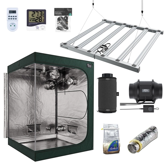 Growbox Zestaw RoyalRoom® 2.0 150x150x200cm + LUCKYGROW LED FLEX 720W 3.1 µmol/J
